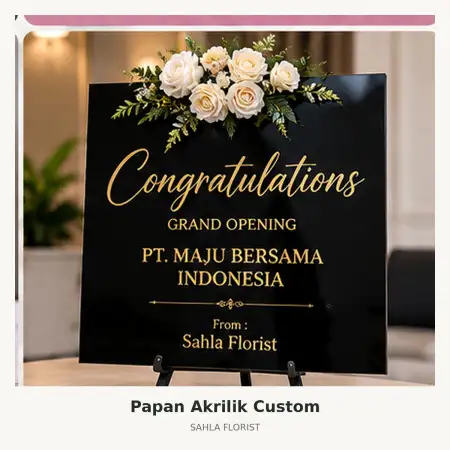 Papan Bunga Akrilik Kejaksan